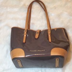 Dooney&Bourke Gray Patent Leather Tote